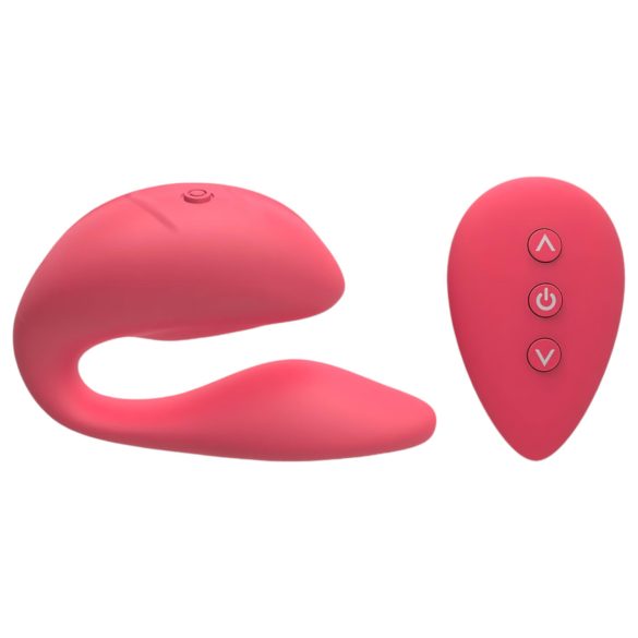 Cotoxo Cupid 2 - parvibrator med fjernbetjening - rød