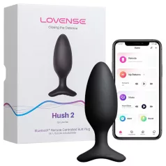 Lovense Hush 2 S - App-styret analvibrator (38 mm, sort)