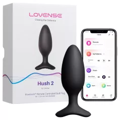 Lovense Hush 2 M - App-styret analvibrator (45 mm, sort)