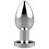 Sunfo - anal vibrator med fjernbetjening - genopladelig - sølv