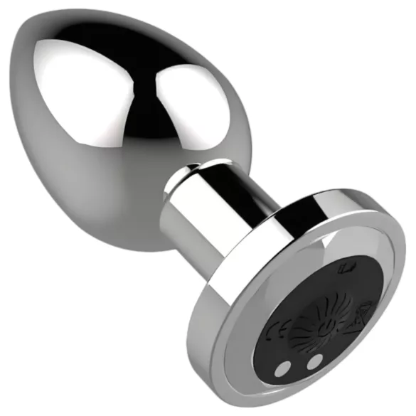 Sunfo - anal vibrator med fjernbetjening - genopladelig - sølv