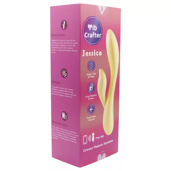 LP Jessica - smart vibrator med klitorisarm (gul)