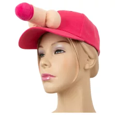 Baseballkasket med penis (lyserød)