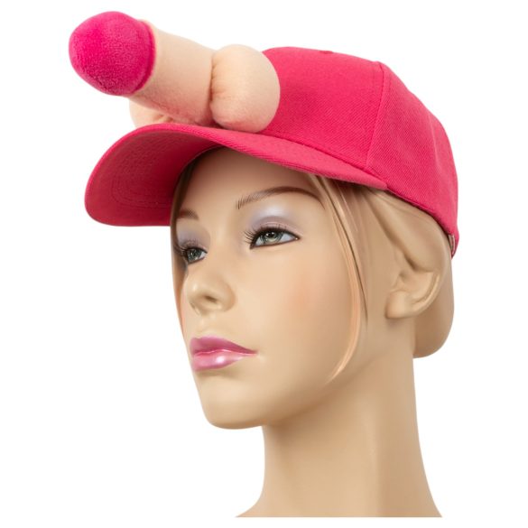 Baseballkasket med penis (lyserød)