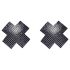 Cottelli - rhinestone X brystvorte-sticker (sort)