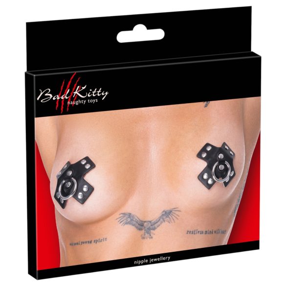 Cottelli - Piercing Nipple Stickers (Sort)