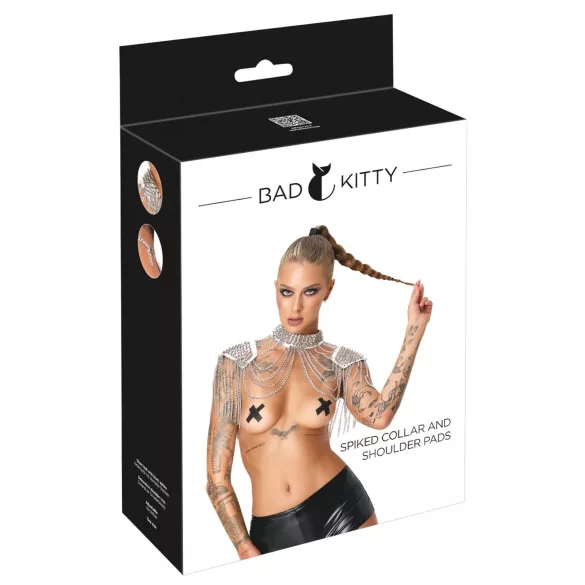 Bad Kitty - kæde-skuldersmykke (sølv)