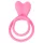 Pulselock Cocktura - penis- og testikelring med kaninmotiv (pink)