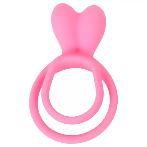 Pulselock Cocktura - penis- og testikelring med kaninmotiv (pink)