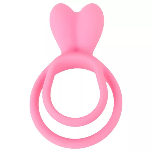 Pulselock Cocktura - penis- og testikelring med kaninmotiv (pink)