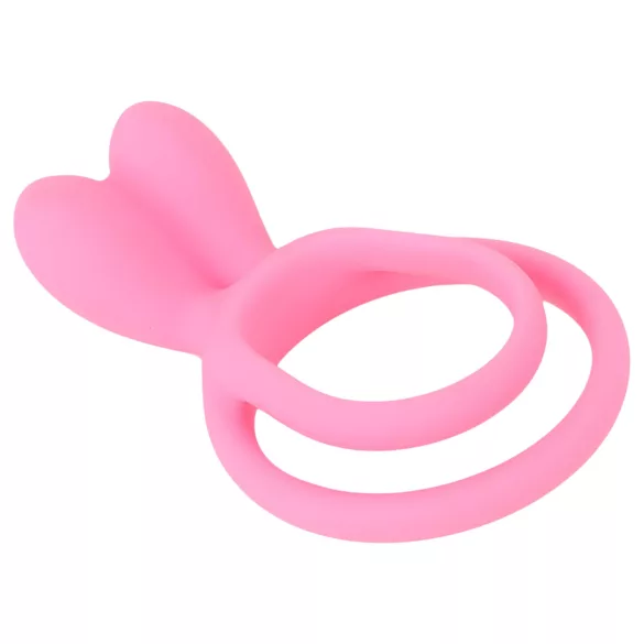 Pulselock Cocktura - penis- og testikelring med kaninmotiv (pink)