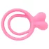 Pulselock Cocktura - penis- og testikelring med kaninmotiv (pink)
