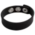 Pulselock Forge - justerbar silikone penisring med trykknapper (sort) - 200 mm