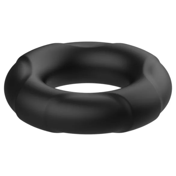 Pulselock Cirkl - penisring i silikone (sort) - 22 mm