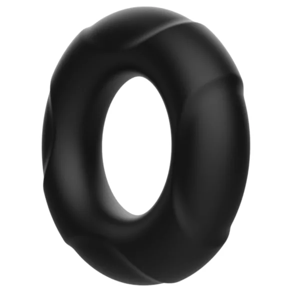 Pulselock Cirkl - penisring i silikone (sort) - 22 mm