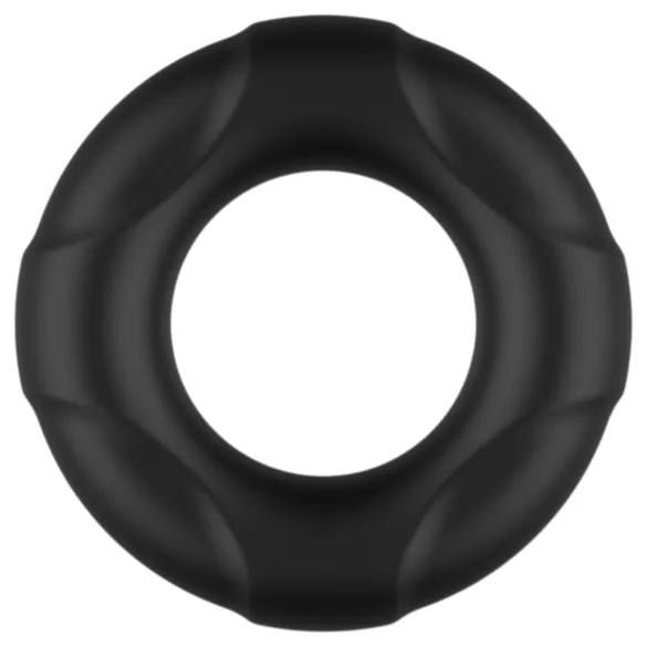 Pulselock Cirkl - penisring i silikone (sort) - 26 mm