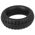 Pulselock Forge - silikonepenisring med dækmønster (sort) - 35 mm