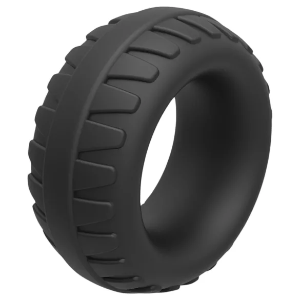 Pulselock Oak - ekstra tyk silikone-penisring (sort) - 40 mm