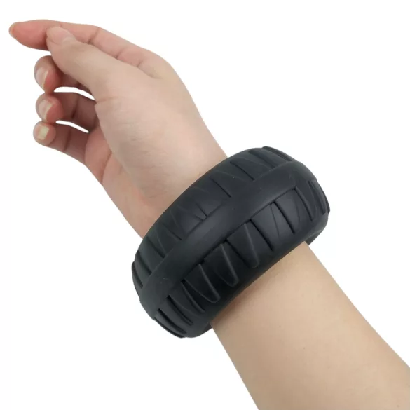 Pulselock Oak - ekstra tyk silikone-penisring (sort) - 40 mm