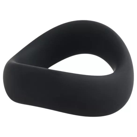 Pulselock Cocktura - snoet penisring i silikone (sort) - 45 mm.