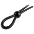Pulselock Forge - justerbar lasso-penisring i silikone (sort)