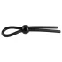 Pulselock Forge - justerbar lasso-penisring i silikone (sort)
