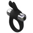 Pulselock Vantr - vibrerende penisring med kanin (sort) - 30 mm