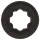 Pulselock Cocktura - prikket silikone penisring (sort) - 27 mm