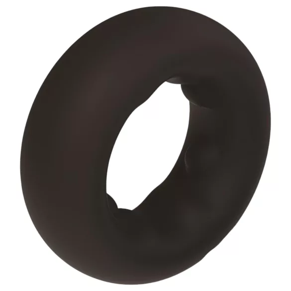 Pulselock Cocktura - prikket silikone penisring (sort) - 27 mm
