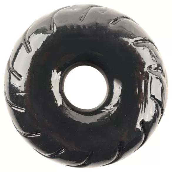 Pulselock Forge - penisring i TPE med sort hjulmønster (19 mm)