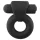 Pulselock Vantr - genopladelig vibrerende penis- og pungring (sort) - 25 mm