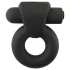 Pulselock Vantr - genopladelig vibrerende penis- og pungring (sort) - 25 mm