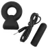 Pulselock Vantr - genopladelig vibrerende penis- og pungring (sort) - 25 mm