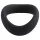 Pulselock Cocktura - snoet penisring i silikone (sort) - 5 cm