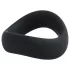 Pulselock Cocktura - snoet penisring i silikone (sort) - 5 cm