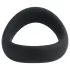 Pulselock Cocktura - snoet penisring i silikone (sort) - 5 cm