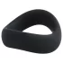 Pulselock Cocktura - snoet penisring af silikone (sort) - 47,5 mm