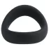 Pulselock Cocktura - snoet penisring af silikone (sort) - 47,5 mm