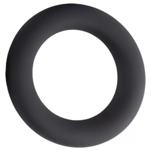 Pulselock Cirkl - penisring i sort silikone (30 mm)