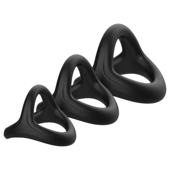 Pulselock Taur - Y-formet penis- og testikelring (sort) - M
