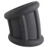 Pulselock Cocktura - riflet silikone penisring (sort) - 30 mm