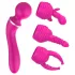 Lonely 2in1 - g-punkt vibrator og massager - 3 hoveder - pink