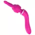 Lonely 2in1 - g-punkt vibrator og massager - 3 hoveder - pink