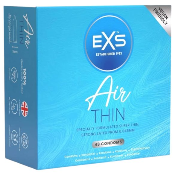EXS Air Thin - kondom - ekstra tynd latex - 48 stk