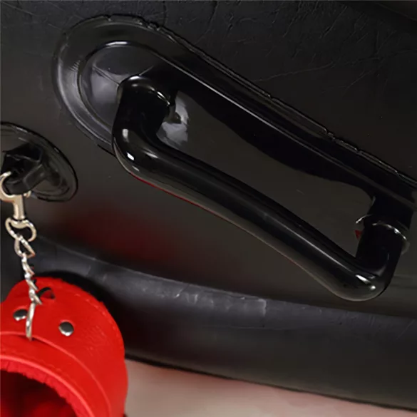Desirel Magic Pillow - Oppusteligt BDSM-sexmøbel - med håndjern (rød)