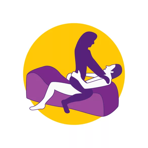 Desirel Magic Pillow - Oppusteligt BDSM-sexmøbel - med håndjern (rød)