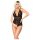 Mapalé - Sort blondebody med åben front - M
