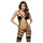ZADO - læder harness body - justerbar - sort