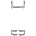 ZADO - læder harness body - justerbar - sort