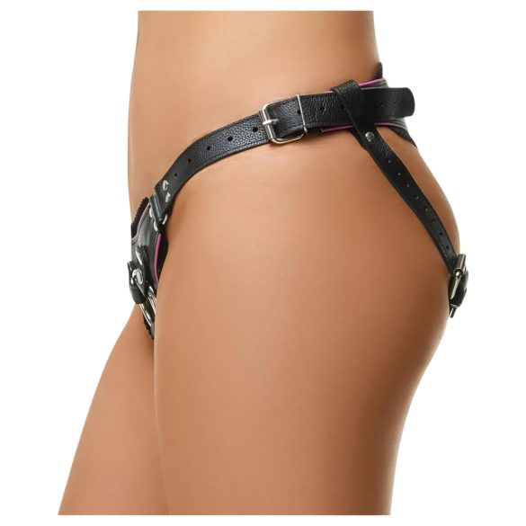 ZADO - harness trusse til strap-on - læder - sort - S-L